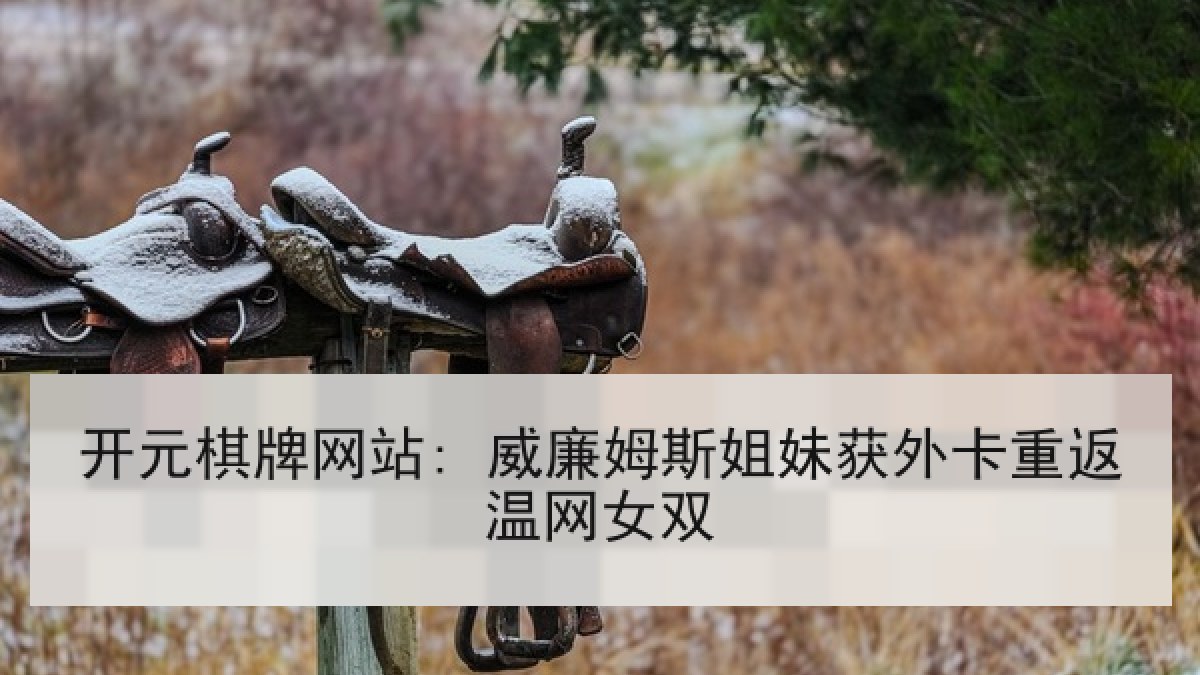 开元棋牌网站: 威廉姆斯姐妹获外卡重返温网女双